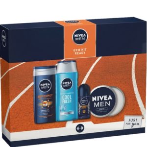Geschenk Nivea Men Gym Kit Ready Douchegel, Shampoo, Creme + Deoroller 5025970009834