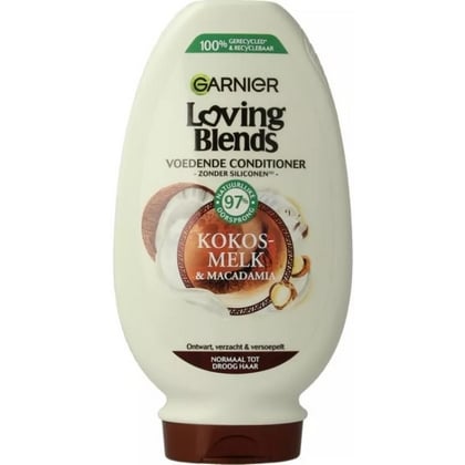 Garnier Conditioner Loving Blends – Kokosmelk & Macadamia 250ml. 3600542462846