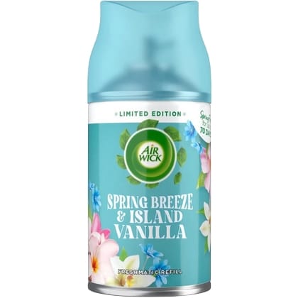 Airwick Freshmatic Max navulling – Spring Breeze & Island Vanilla 250 ml. 5059001010209