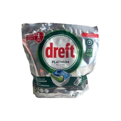 Dreft Vaatwastabs – All in One Platinum 20 stuks - 8006540808948
