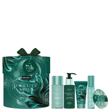 Geschenk Sence - Night Luxe Graceful Green (1x Douchegel 180 ml, 1x Bodylotion 60 ml, 1x Handcreme 50 ml, 1x Lichaams & Haar Mist 30 ml, 1x zeep 70 ml.) - 8721073628756