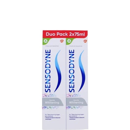 Sensodyne Tandpasta - Gentle Whitening 75 ml. Duo verpakking 2x75 ml NL/FR - 5054563040862