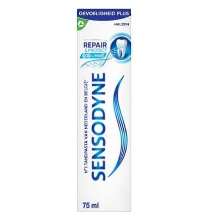 Sensodyne Tandpasta - Repair & Protect Cool Mint 75 ml. NLFR - 5054563097910